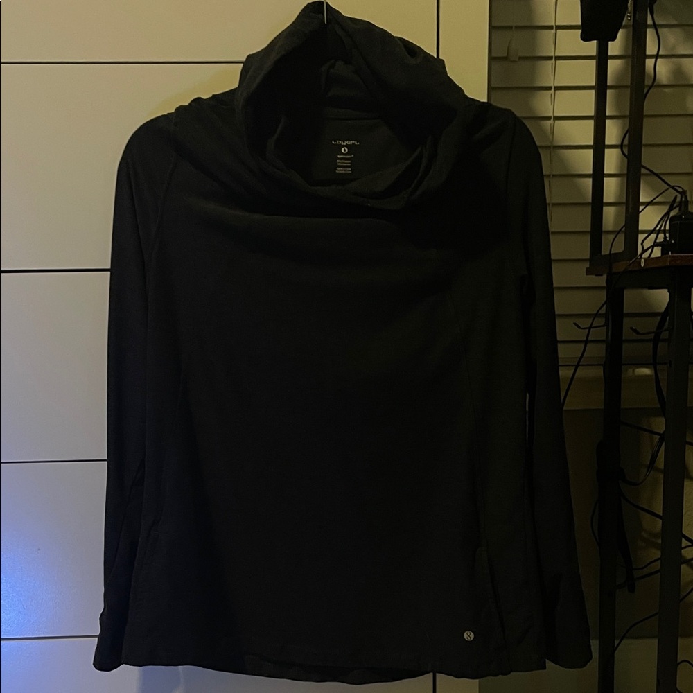 Layers Black Cowl Neck Top